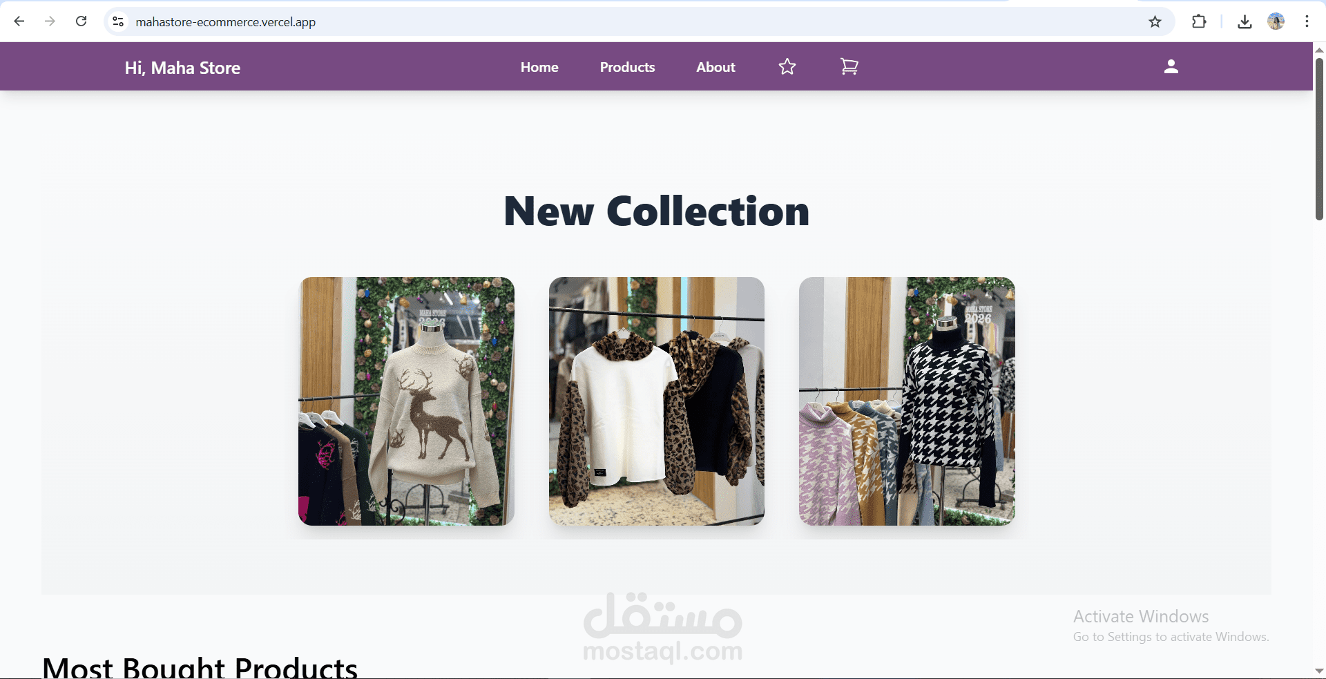 تطوير Backend لمتجر إلكتروني متكامل