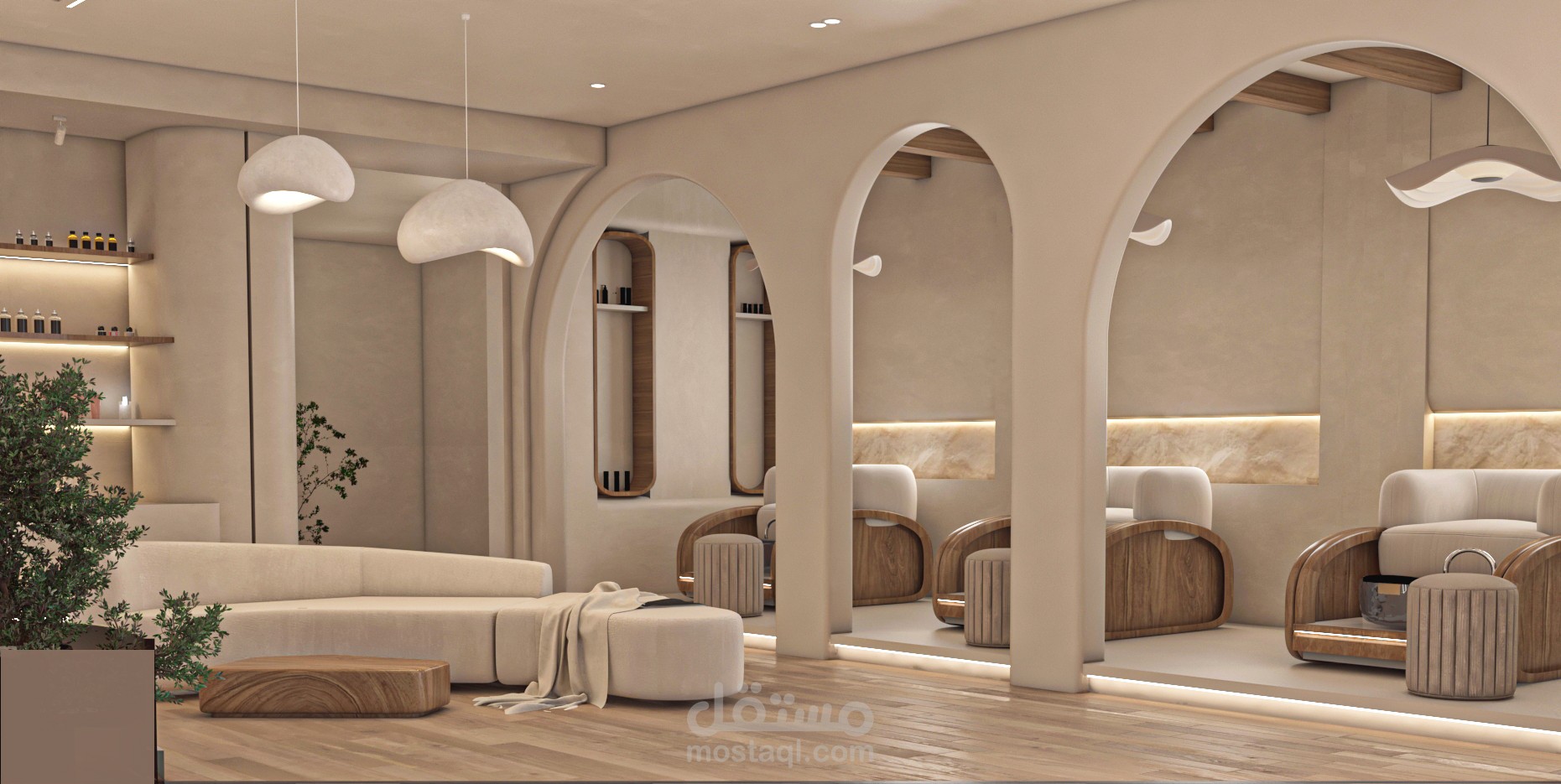 تصميم داخلي لنادي صحي