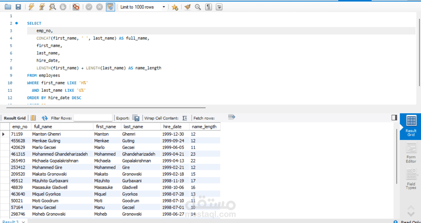 handling database