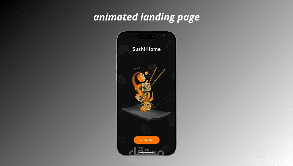 animated landing page