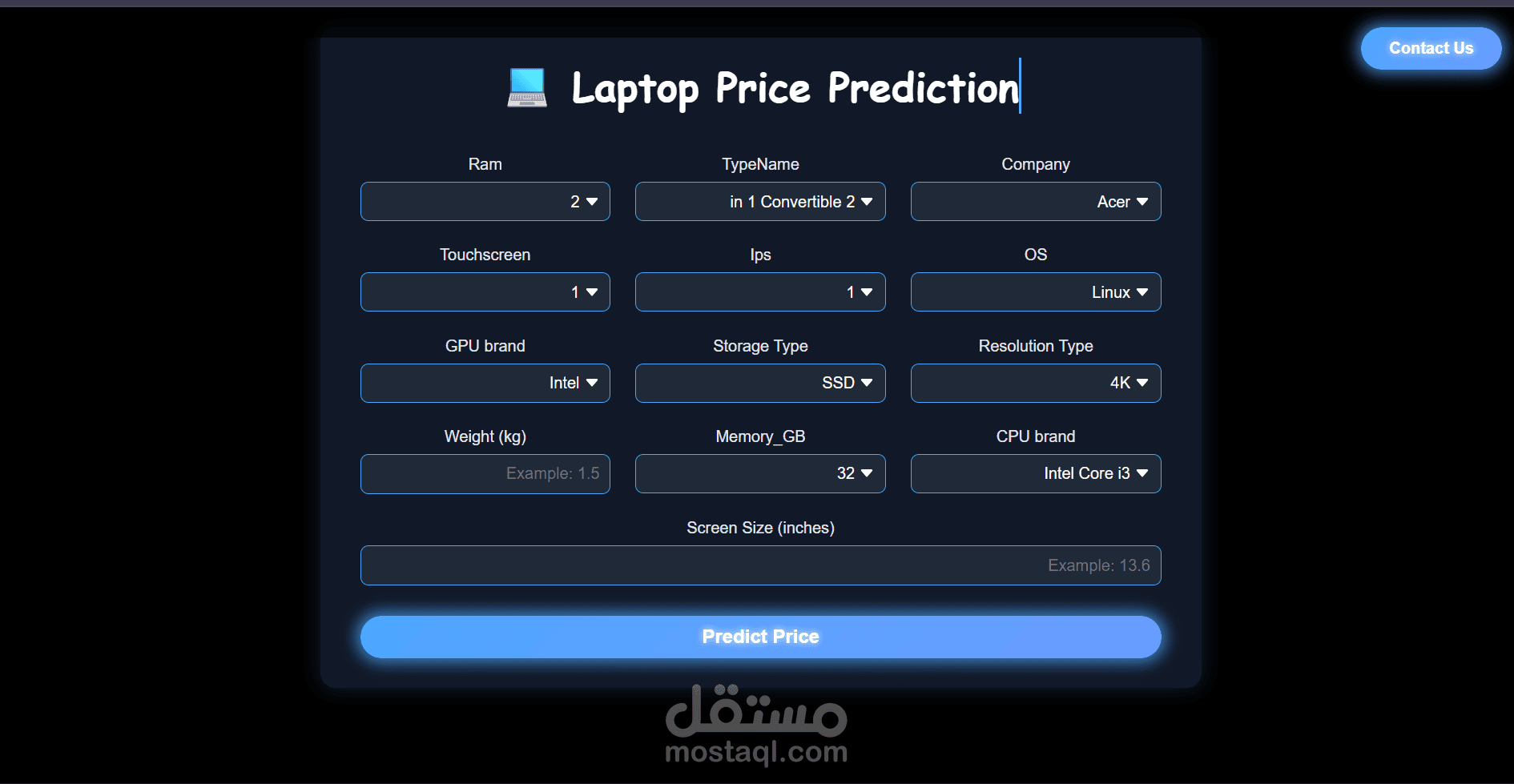Laptop Price Prediction