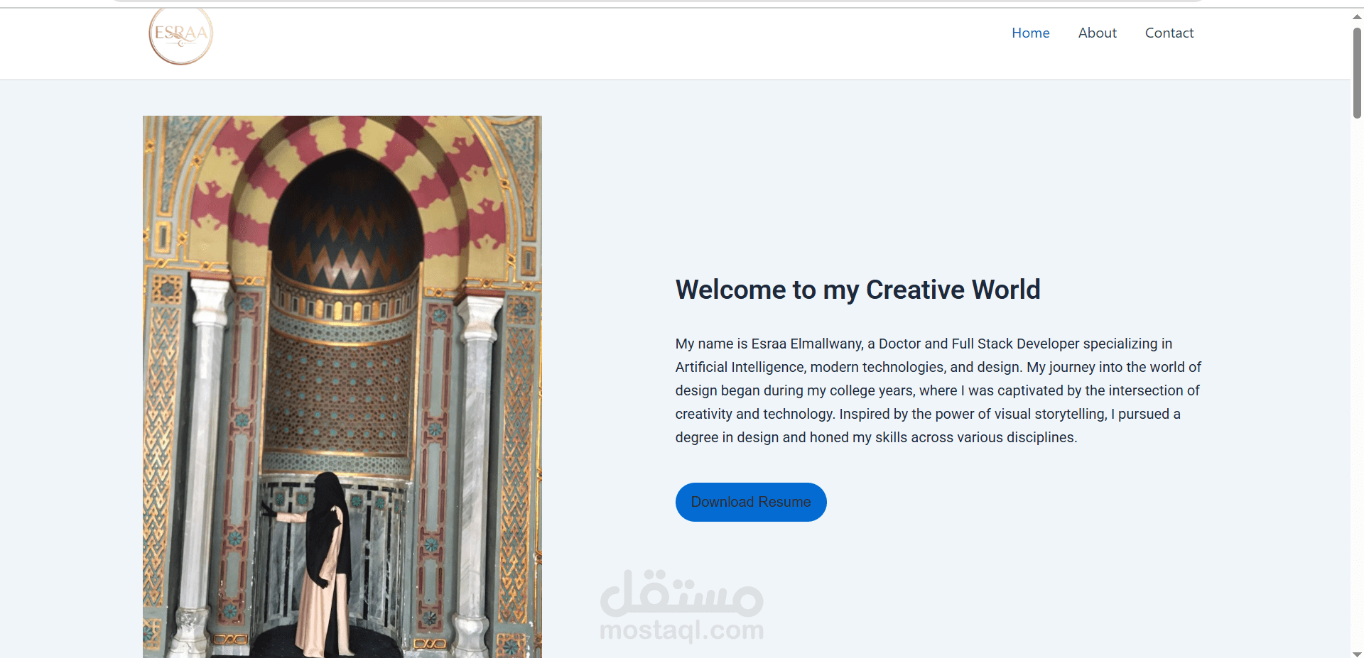 تصميم موقع بورتفوليو احترافي على ووردبريس لعرض الاعمال