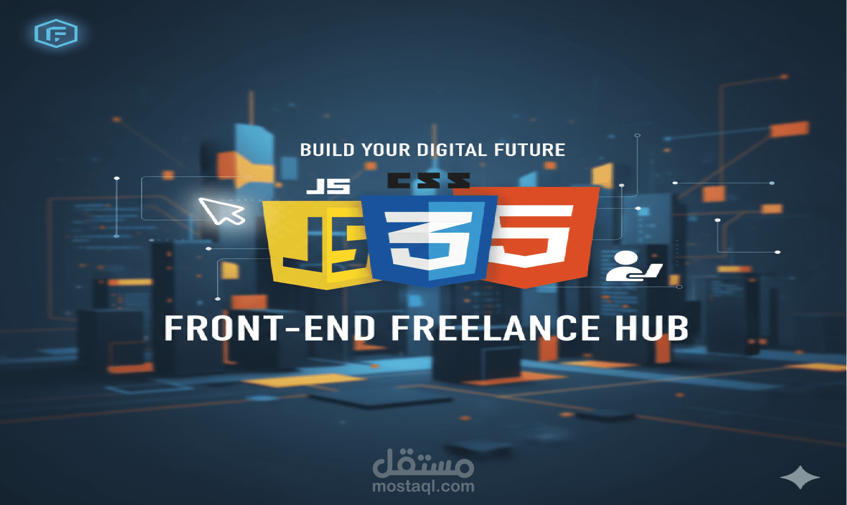 تصميم وتطوير الوجهات الأمامية باستخدام HTML CSS JS