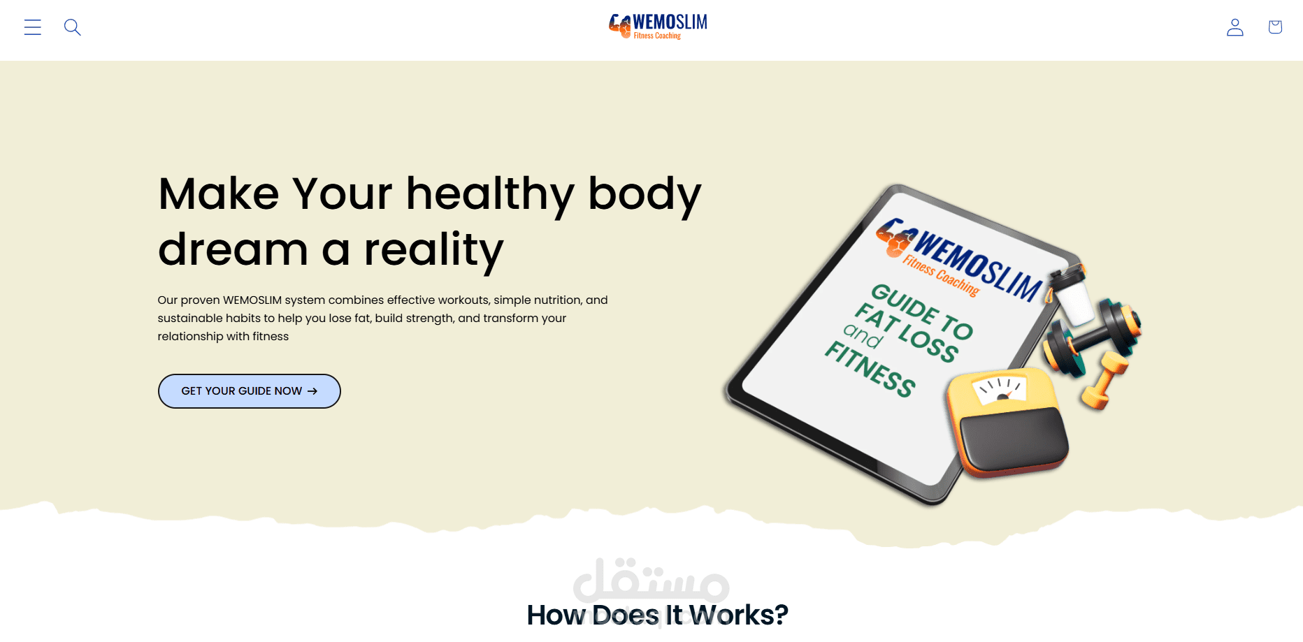 Ebook Shopify landing page
