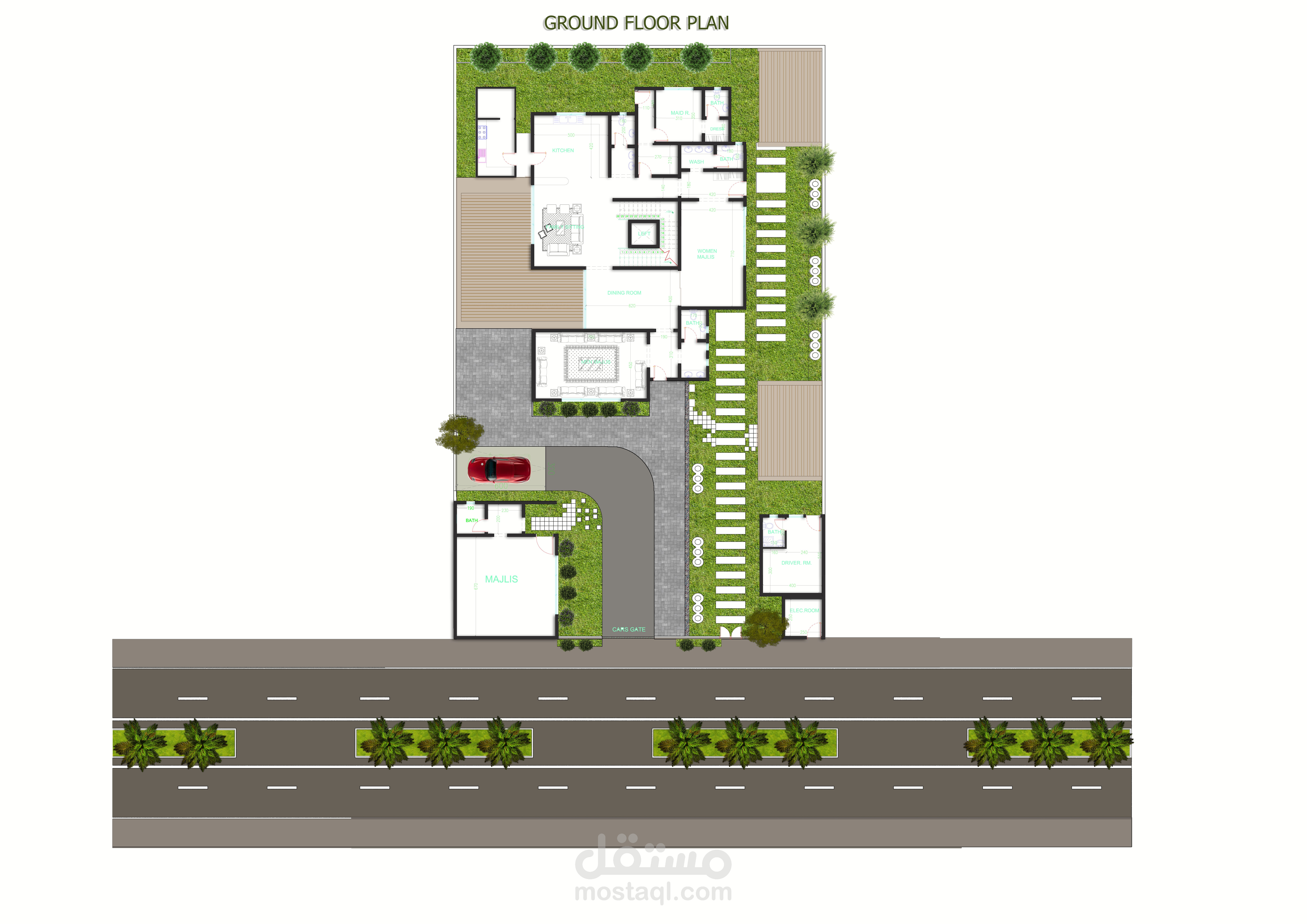 تصميم مخططات معمارية لفيلا