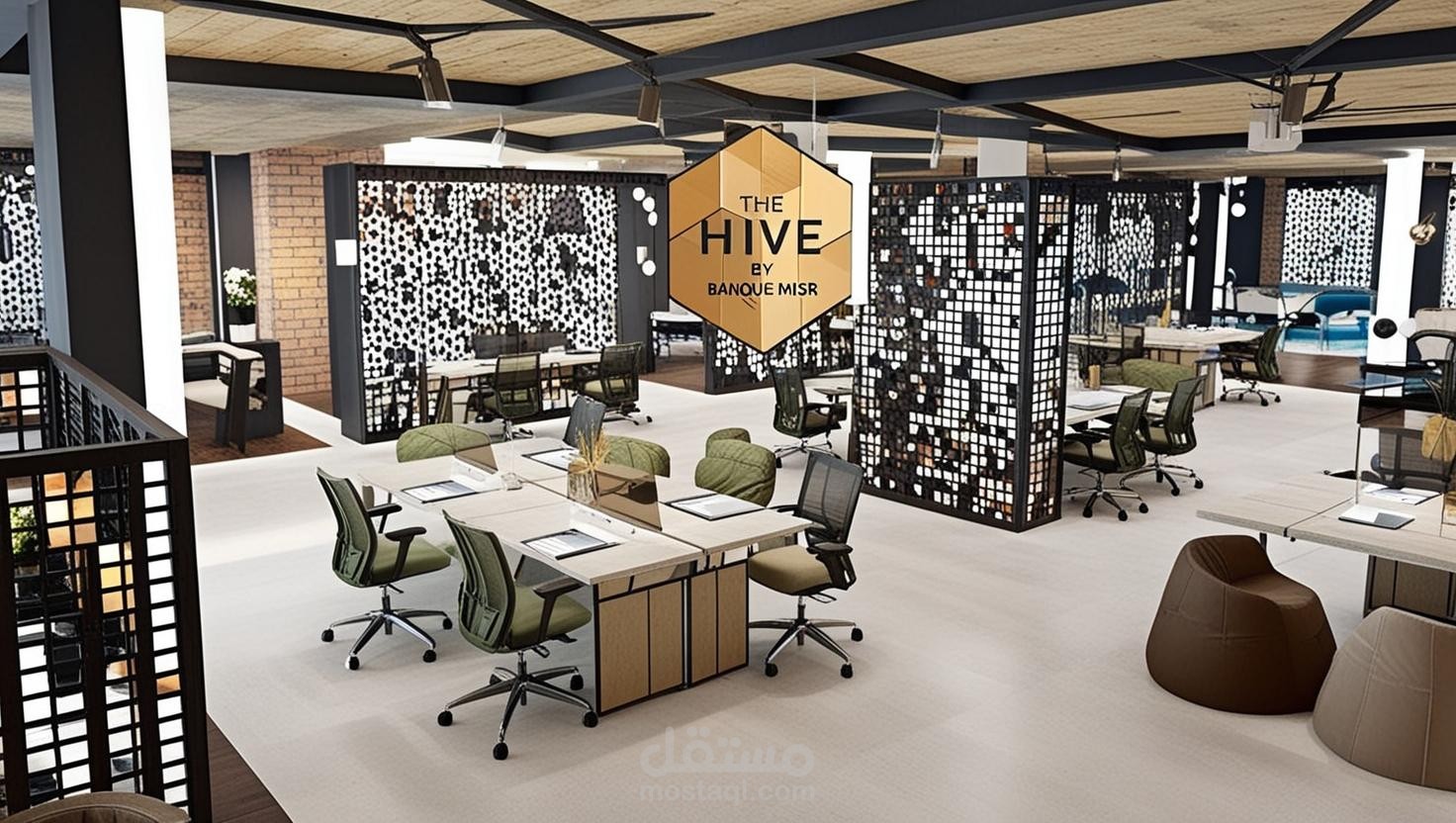 تصميم داخلي لمبنى ابداعي Innovation Hub
