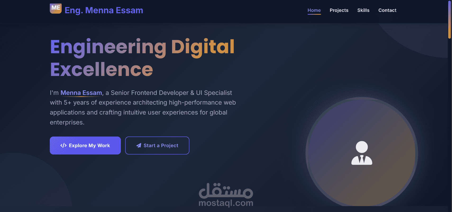 Professional Frontend Developer & UI/UX Portfolio