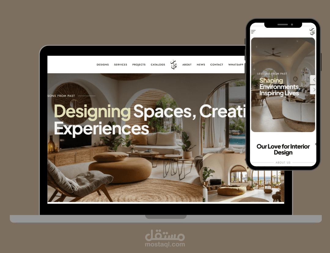 Dashboard احترافي لإدارة شركات العقارات والإنشاءات ولوحة تحكم للموقع