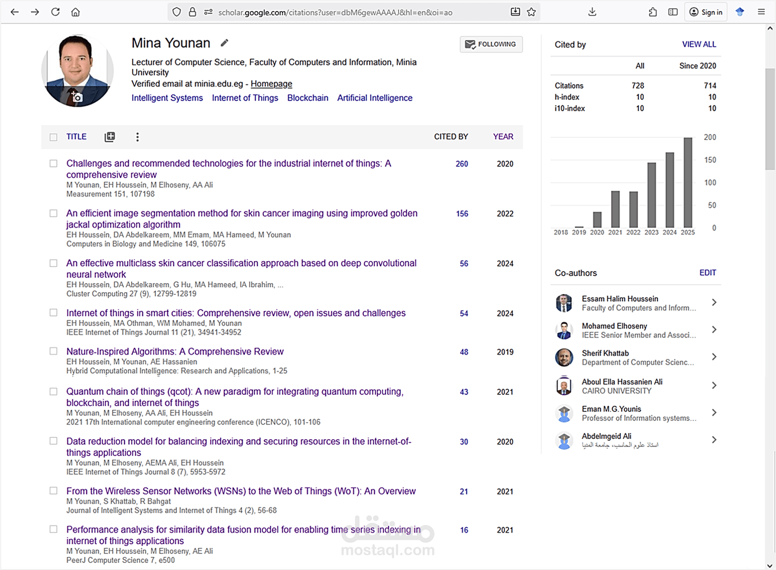 كتابة ومراجعة ابحاث علمية فى مجلات عالمية فى تخصص علوم الحاسب