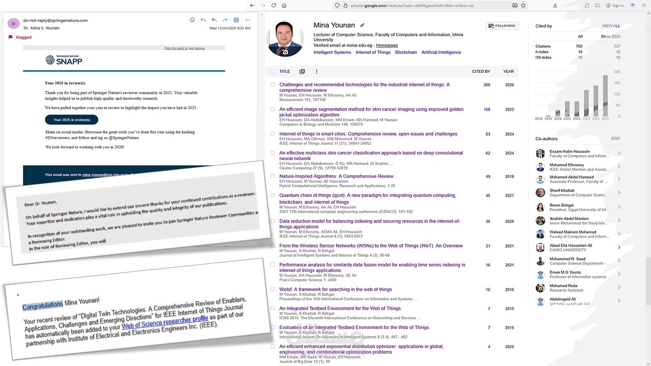 كتابة ومراجعة ابحاث علمية فى مجلات عالمية فى تخصص علوم الحاسب