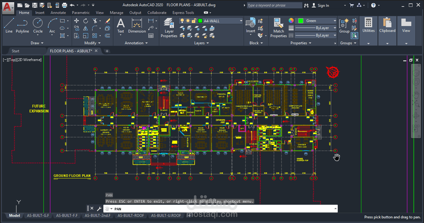 إعداد As-Built Drawings لمشروع مدرسة