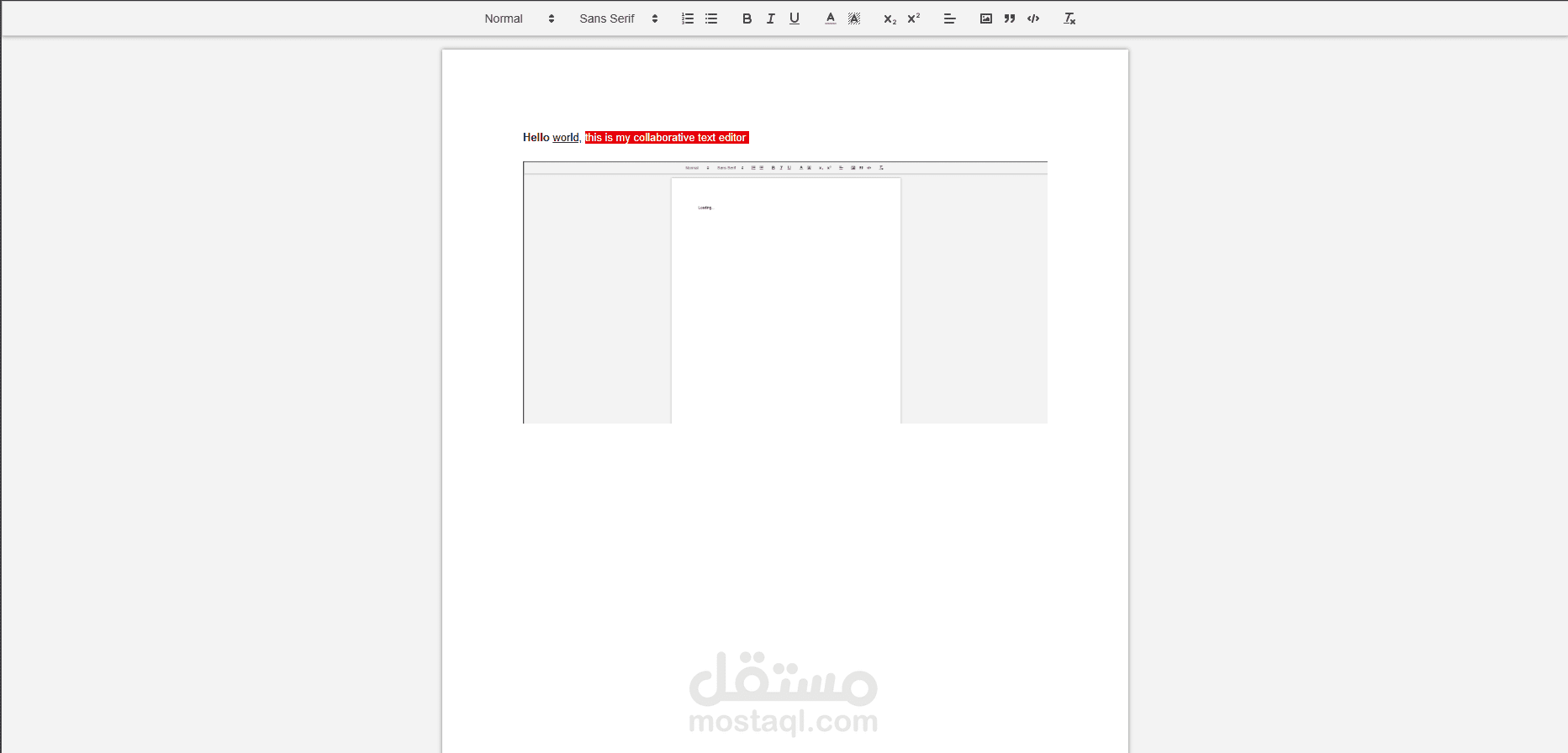 محرر نصوص تعاوني عبر الويب