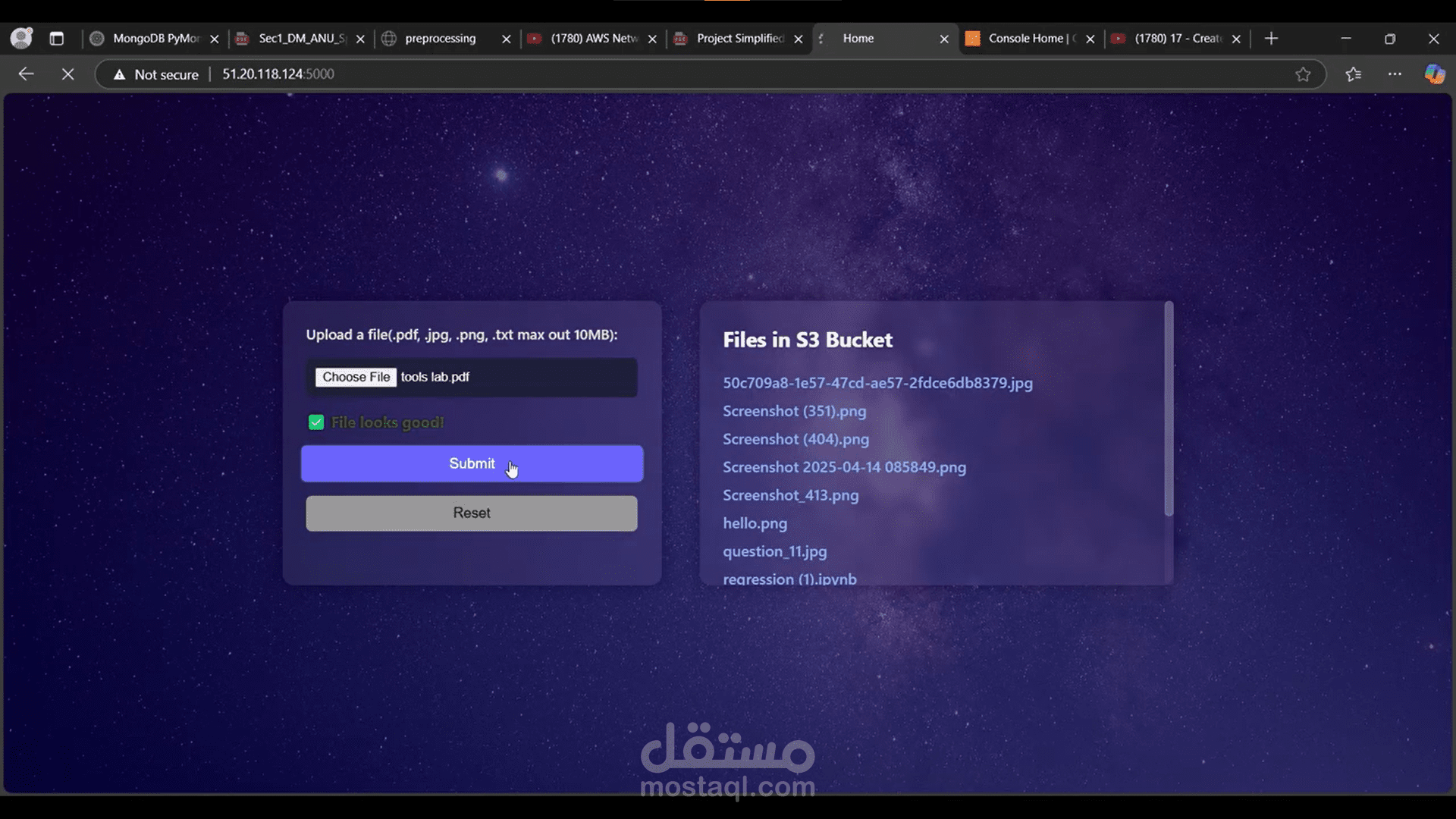 AWS File Sharing Web Application
