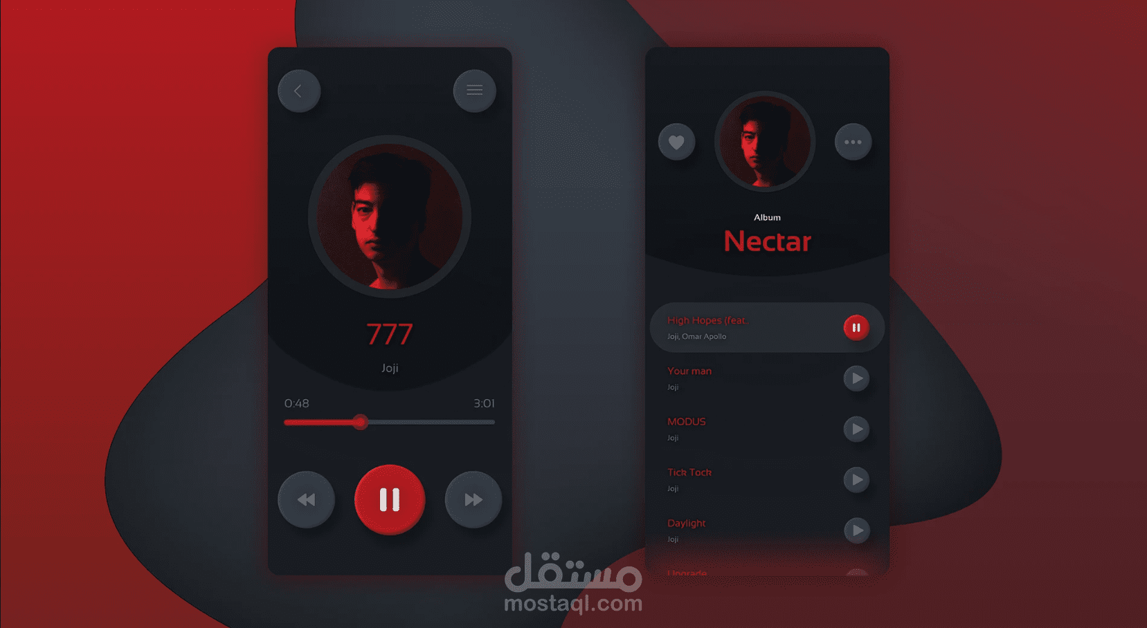 Music app concept