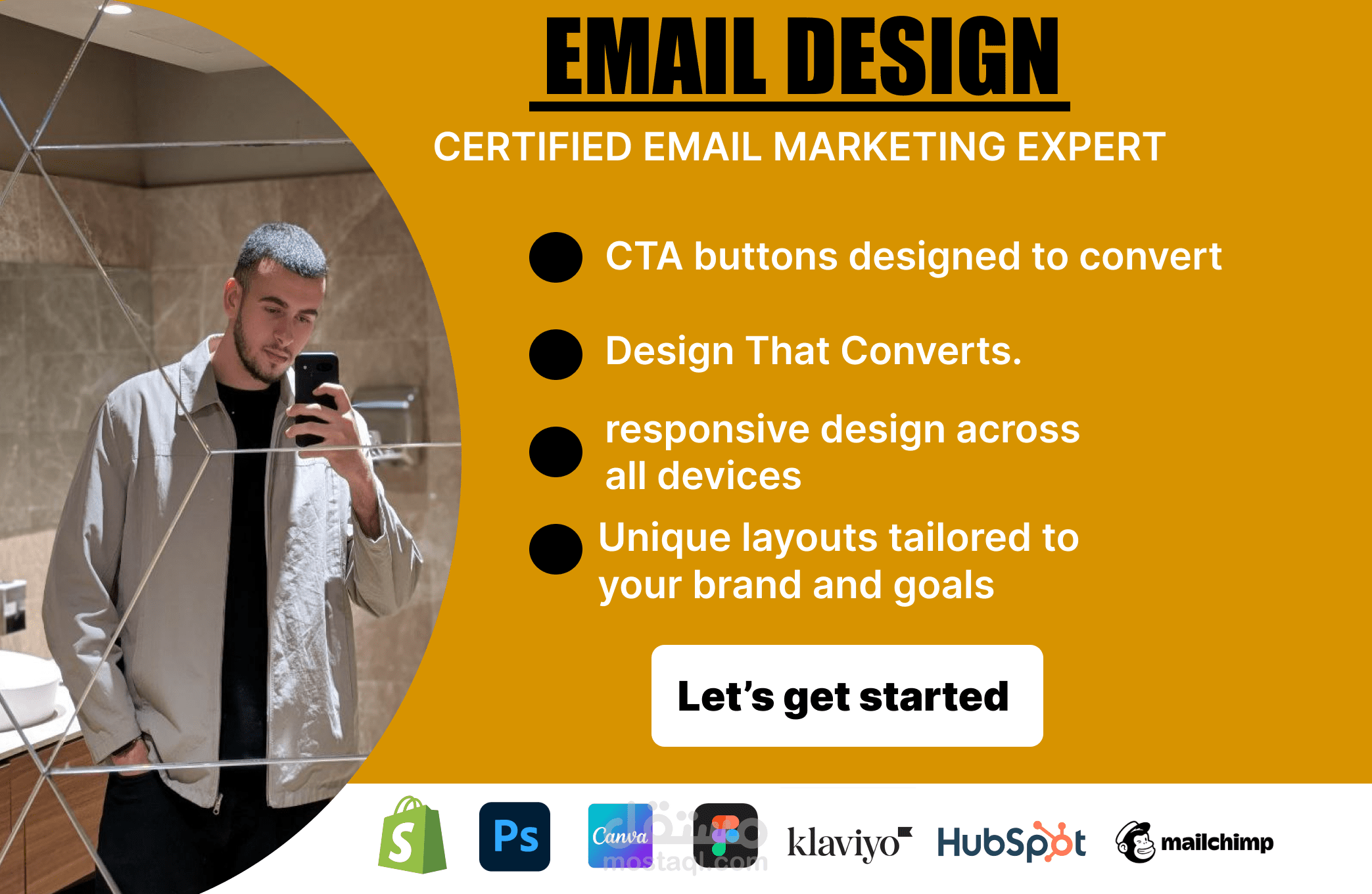 تصميم رسائل بريد إلكتروني احترافية Email