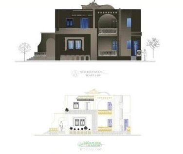 plans and facades with cad and photoshop