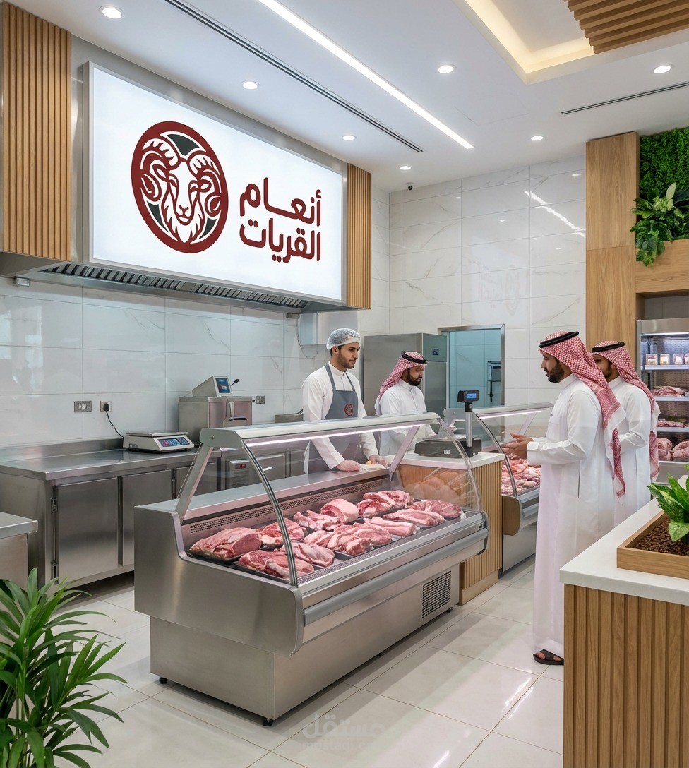 تصميم شعار لملحمة "أنعام القريات"