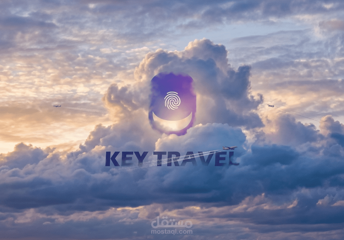 تصميم شعار شركة - KEY TRAVEL - للسياحة الدولية