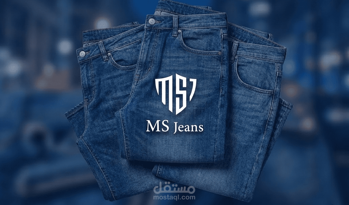 MS Jeans – Modern Denim Brand Logo Design