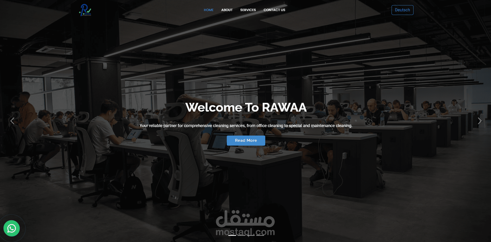 موقع شركة تنظيف RAWAA Gebäudereinigung