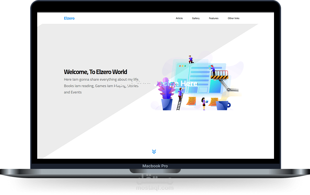 تصميم وتطوير صفحة هبوط, Landing page باستخدام  HTML5, CSS3, JS, React, Bootstrap