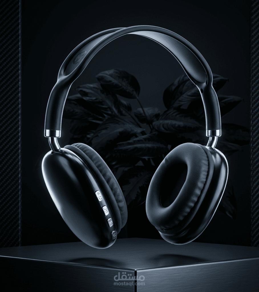 إعلان احترافي لسماعات لاسلكية بتقنية الذكاء الاصطناعي
