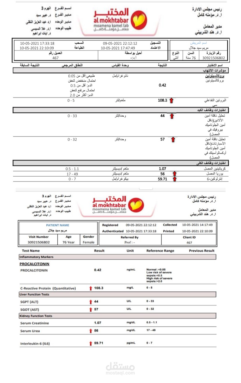 تحاليل طبيه
