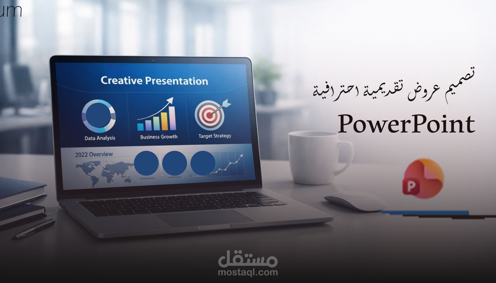 تصميم عروض تقديمية جذابة ومميزة باحترافية عالية