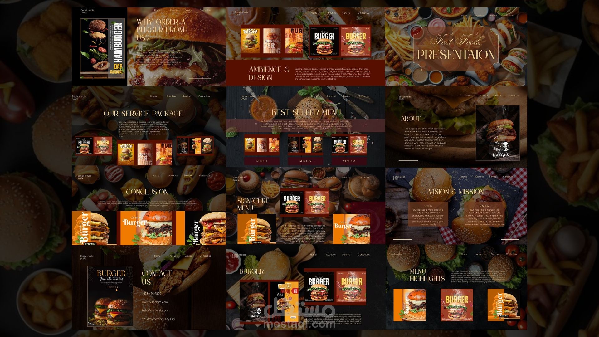 تصميم عرض تقديمي احترافي وجذاب