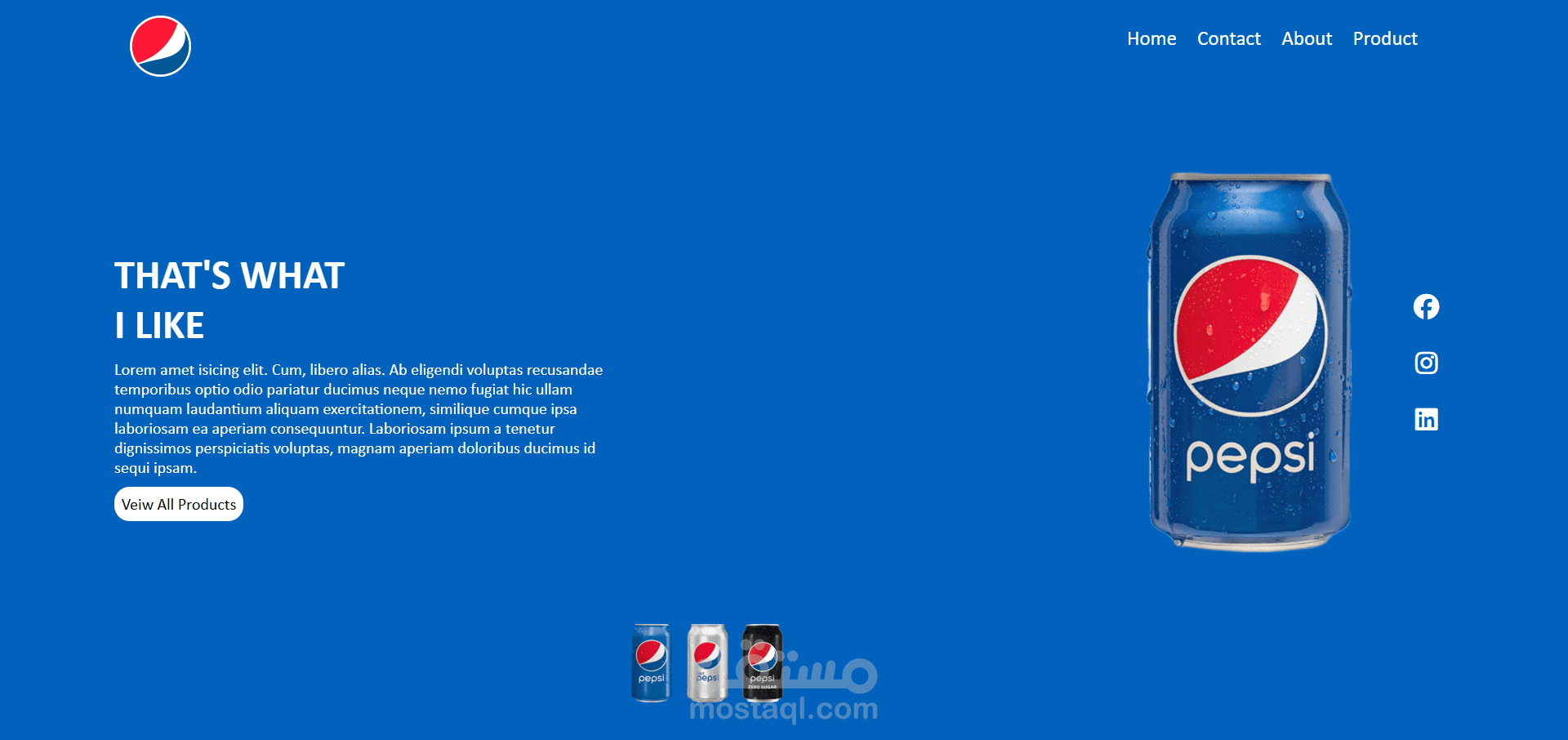 landing page