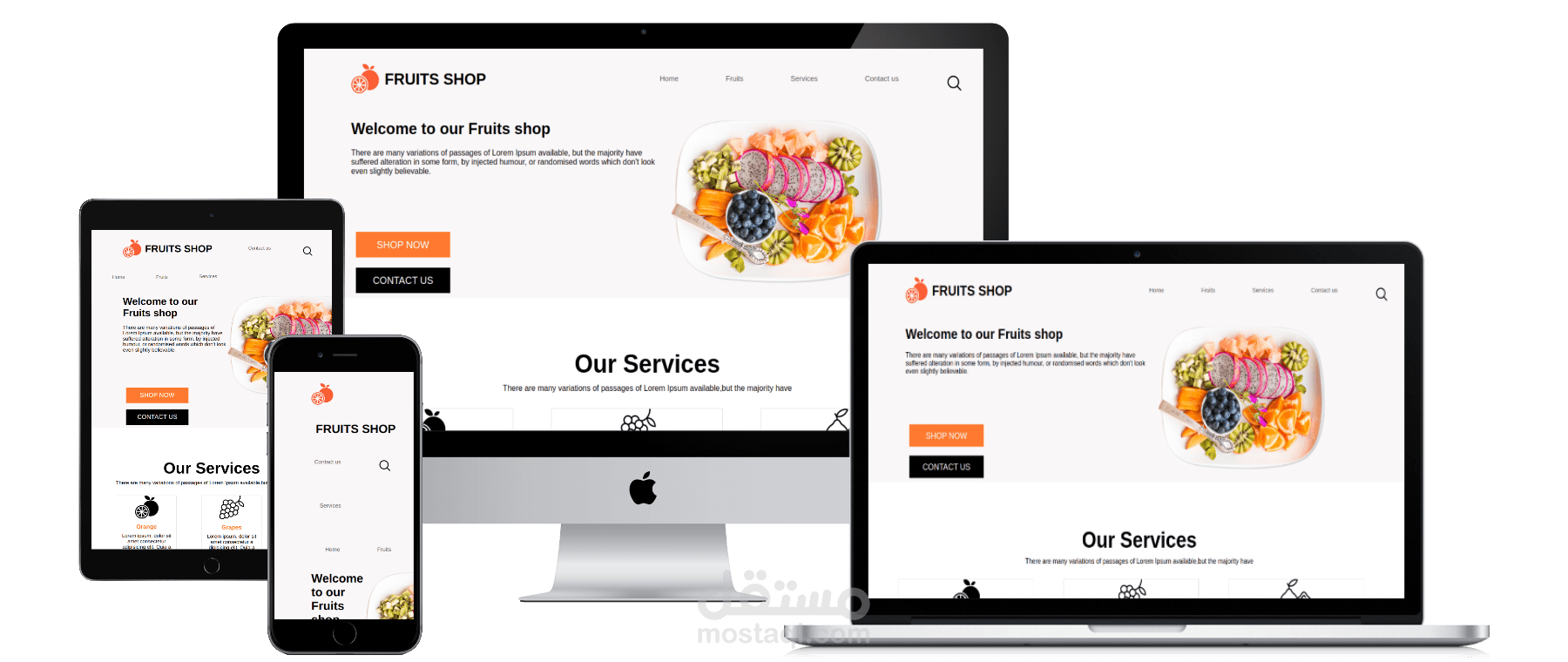 صفحه هبوط بإستخدام HTML-CSS