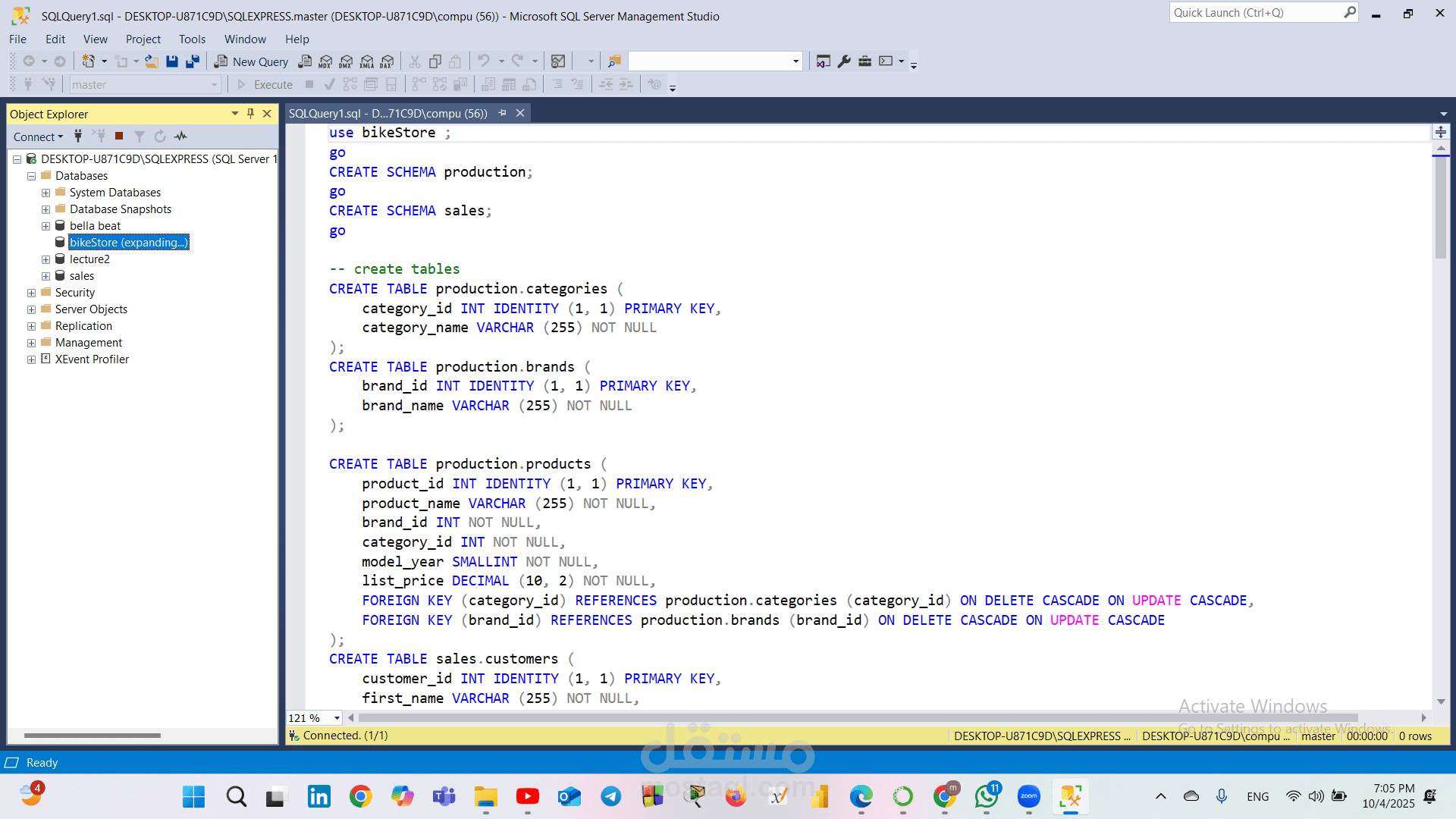 bike store data base