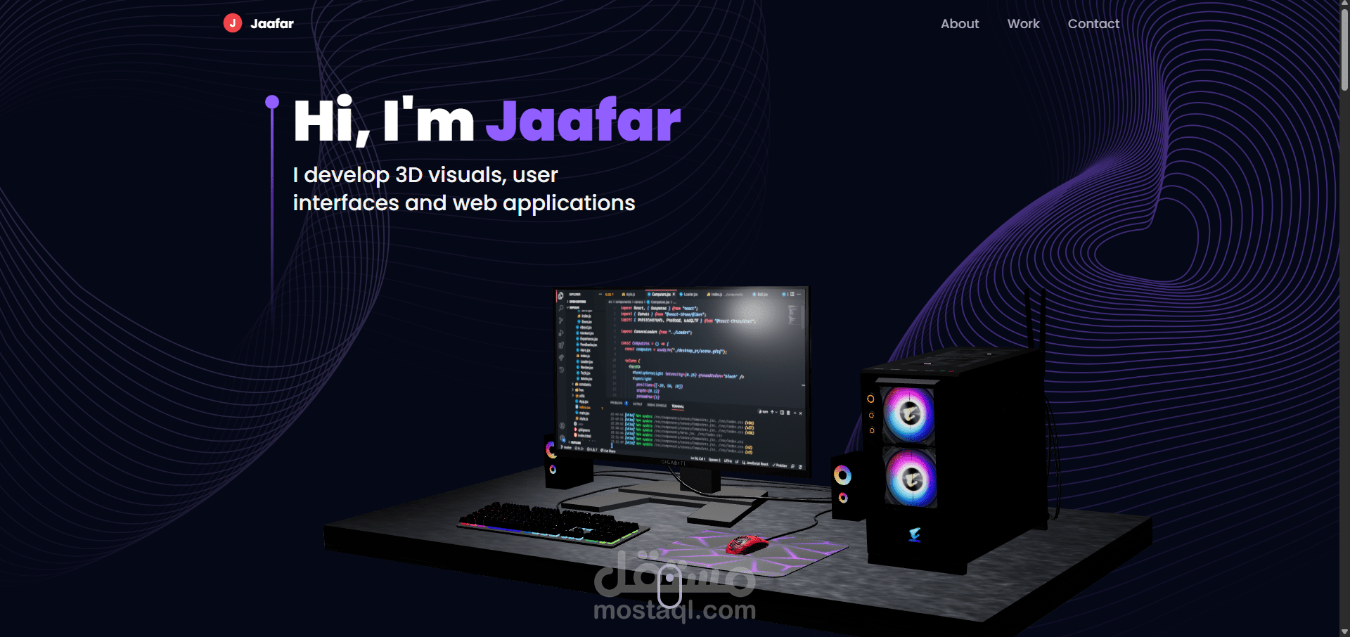 3D Portfolio Website | Web Design Inspiration