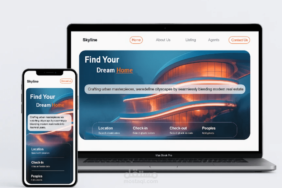 website landing-page skyline