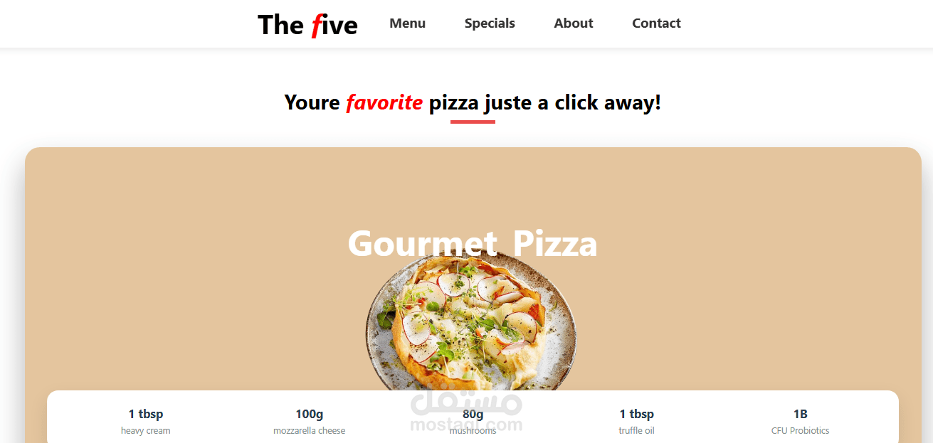Pizza-the five