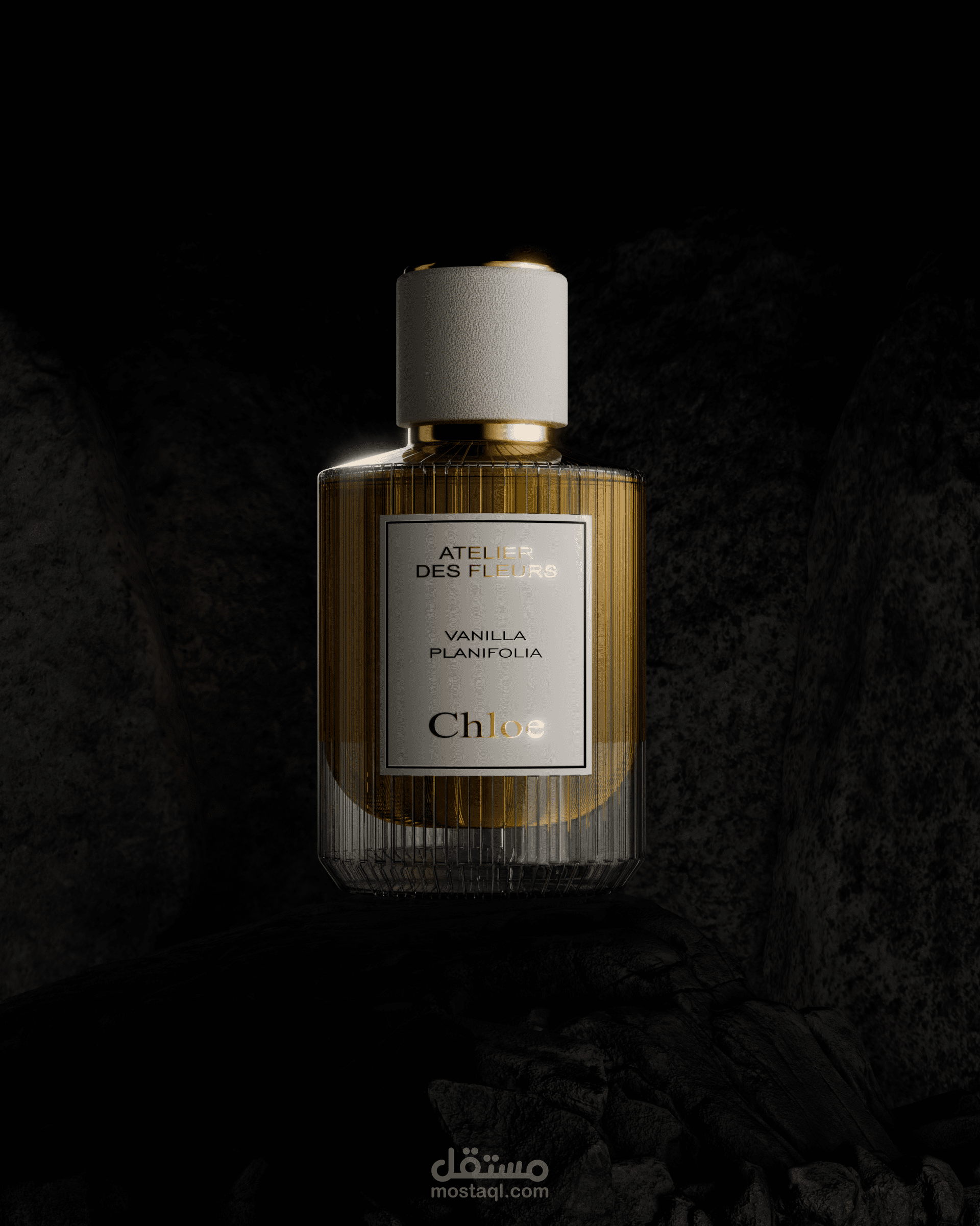 تصميم زجاجة عطر Chloé ثلاثية الأبعاد واقعية باستخدام Blender
