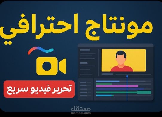 مونتاج وتحريك الفيديوهات باحتراف | يوتيوب، تيك توك، محتوى رقمي جذاب"
