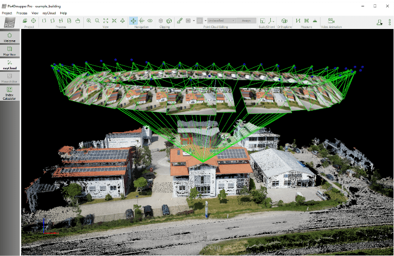 traitement photogrammétrique avec Pix4D