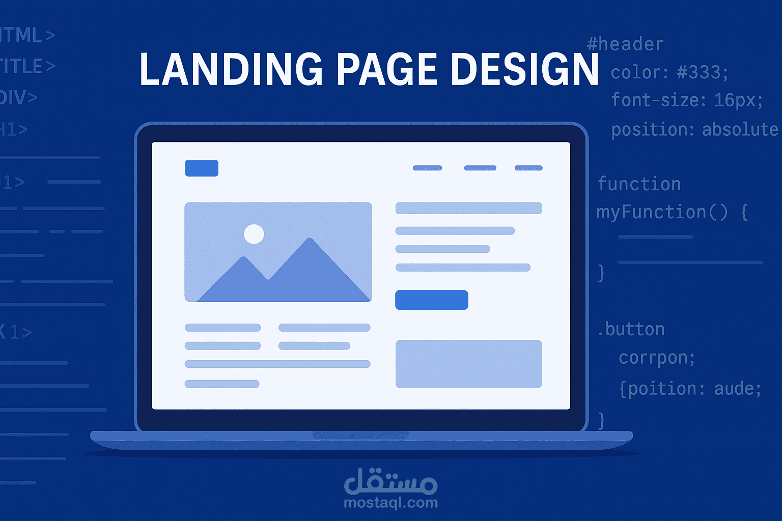 تصميم صفحة هبوط احترافية تزيد مبيعاتك