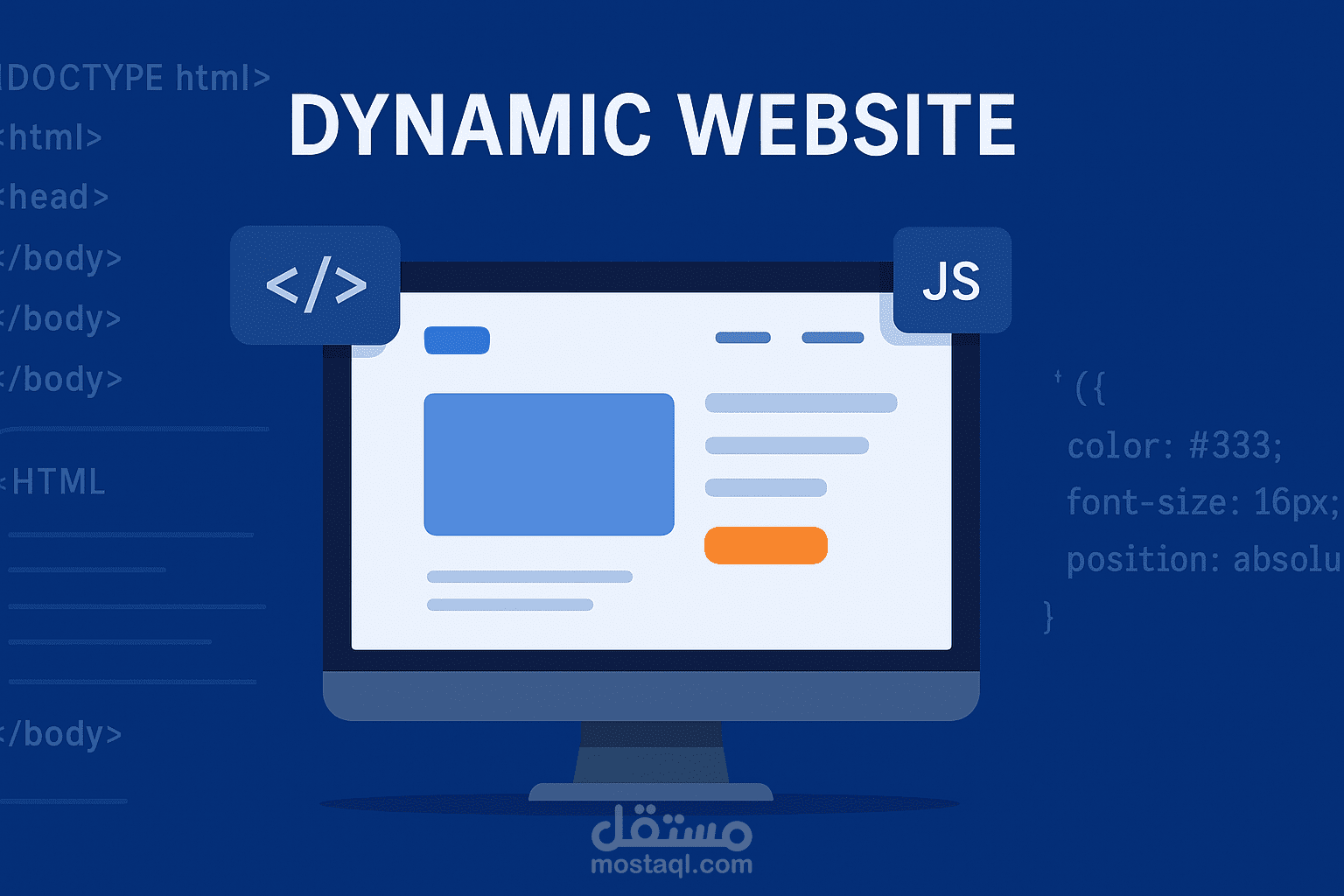 صفحة هبوط احترافية ببرمجة HTML وCSS وJavaScript