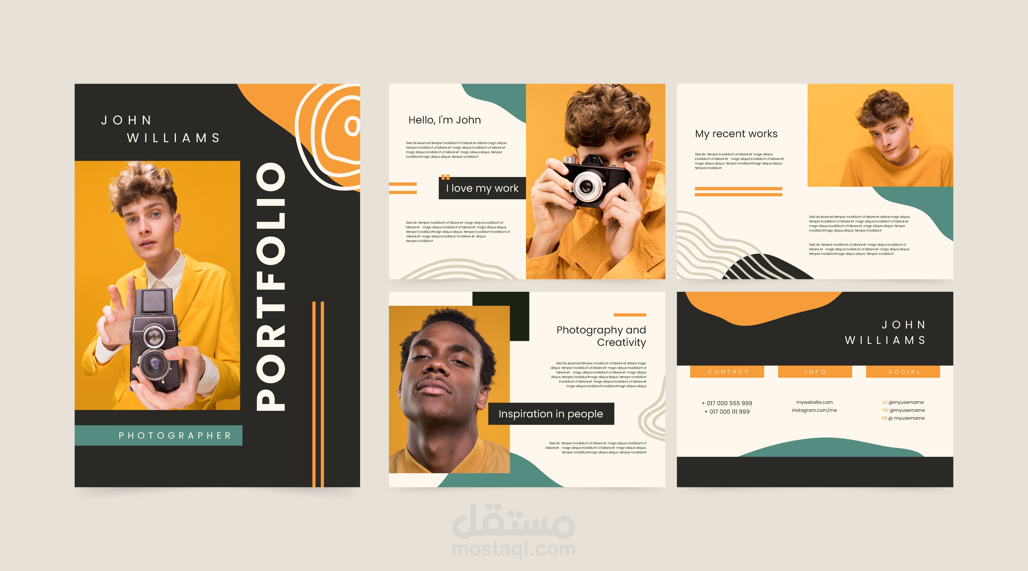 تصميم وإنشاء portfolio بإستخدام wordpress
