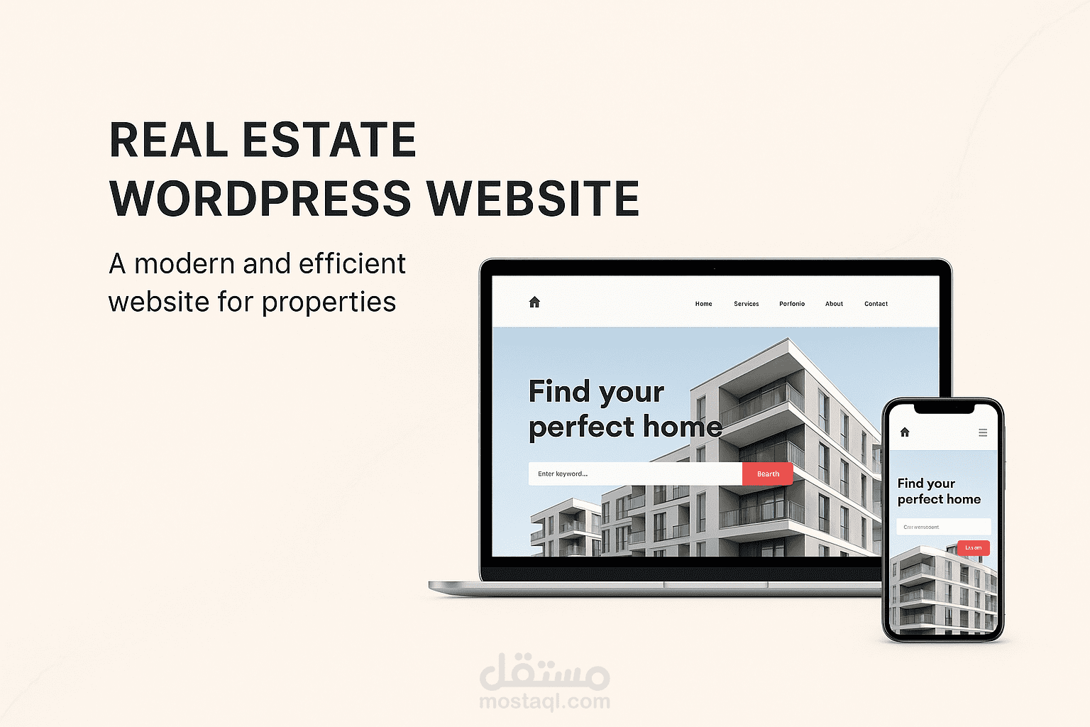 إنشاء وتصميم موقع للعقارات بإستخدام الوورد بريس