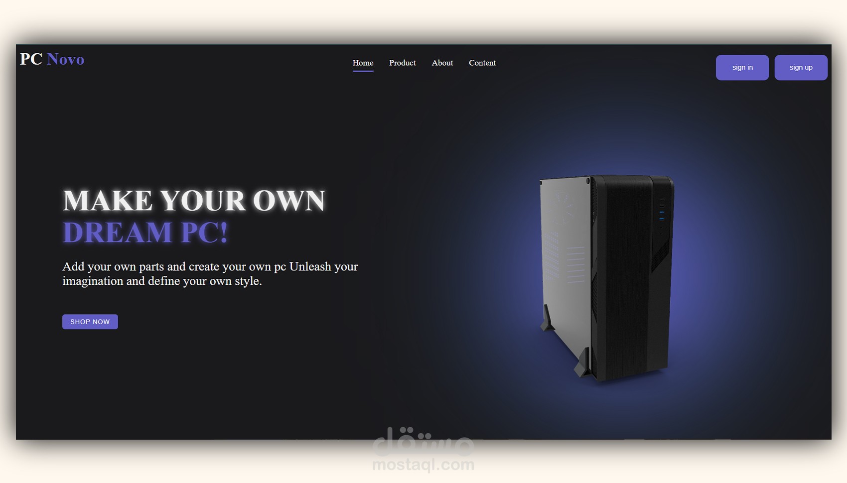 تحويل تصميم UI/UX لكود ( HTML /js/CSS)