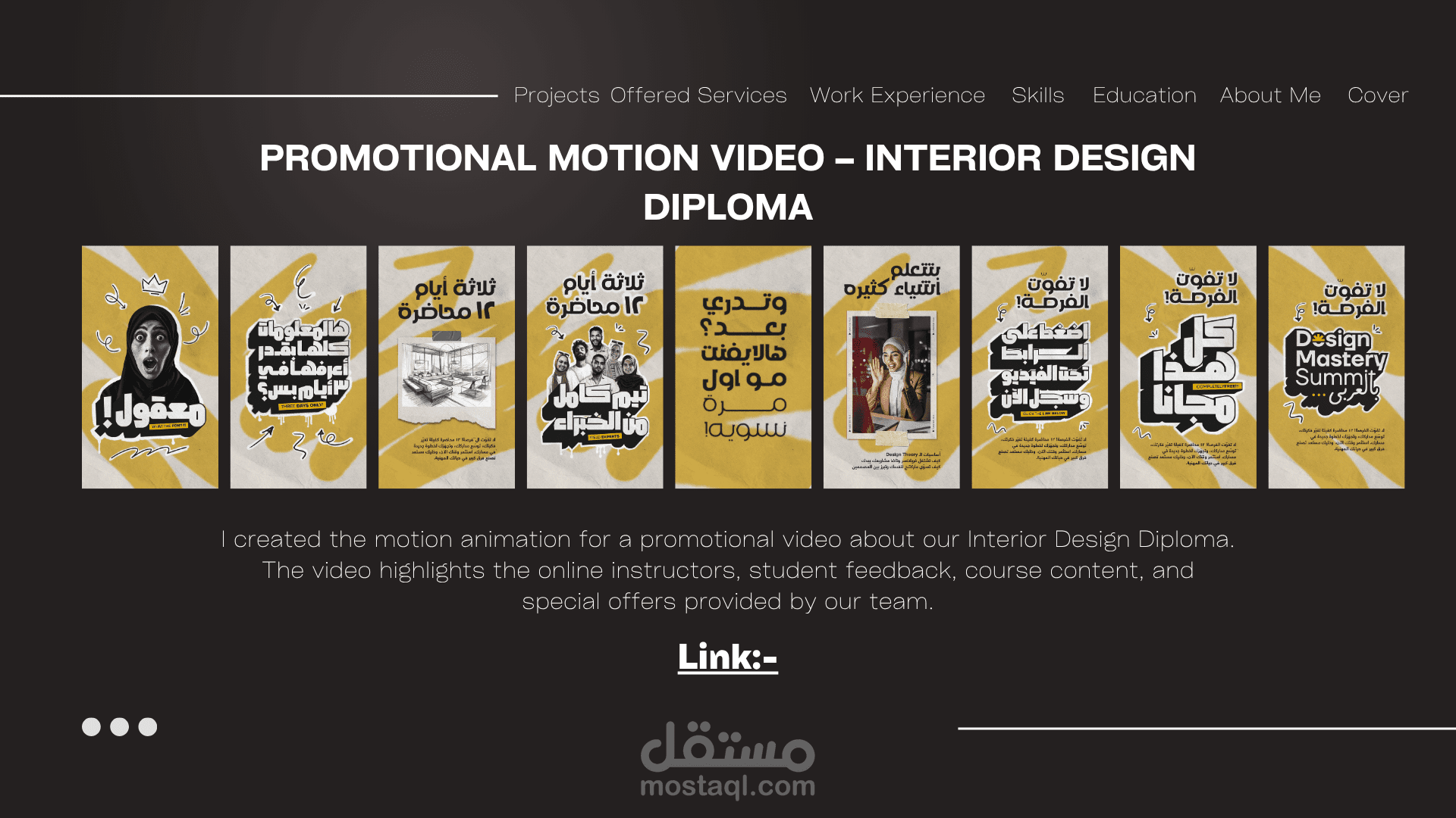 Promotional Motion Video – Interior Design Diploma