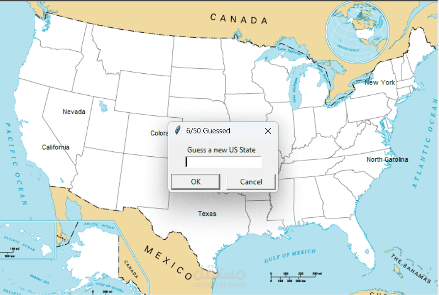 U.S. States Guessing Game