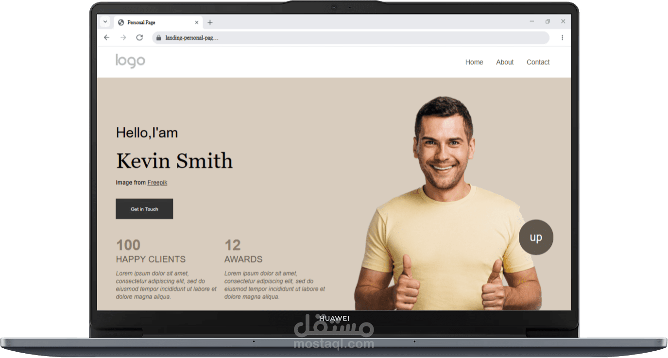 Pesonal Landing Page