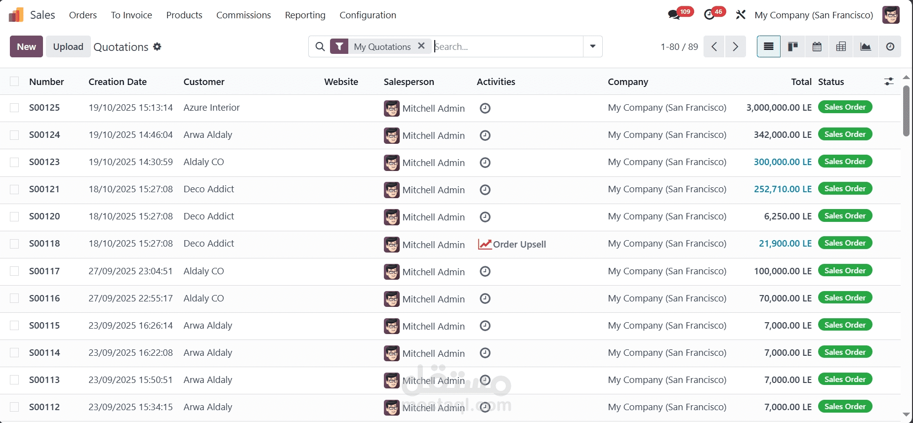 تنفيذ موديول المبيعات في Odoo | إدارة دورة البيع من عرض السعر إلى الفاتورة