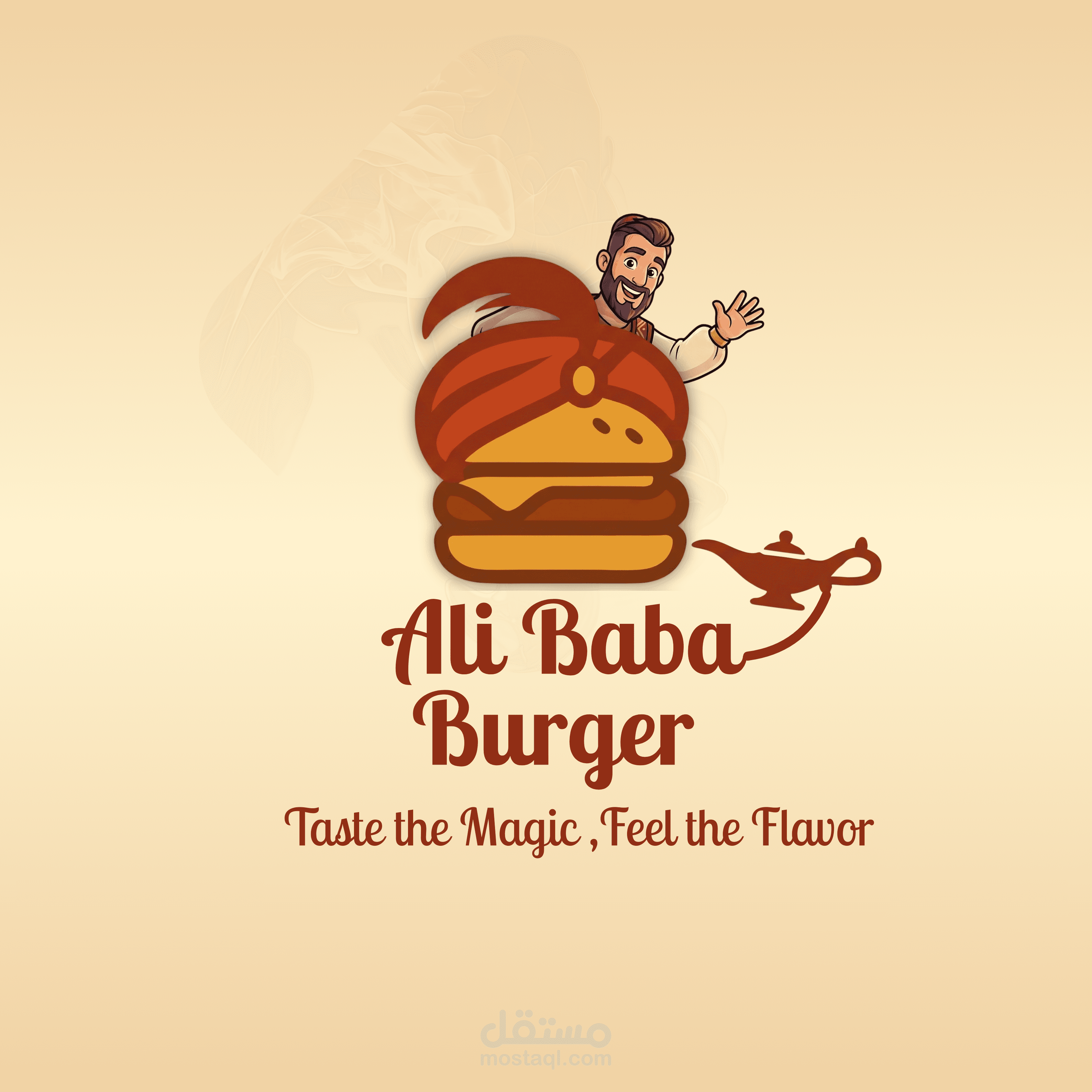 تصميم هوية بصرية متكاملة لمطعم (لوجو – منيو – سوشيال ميديا)