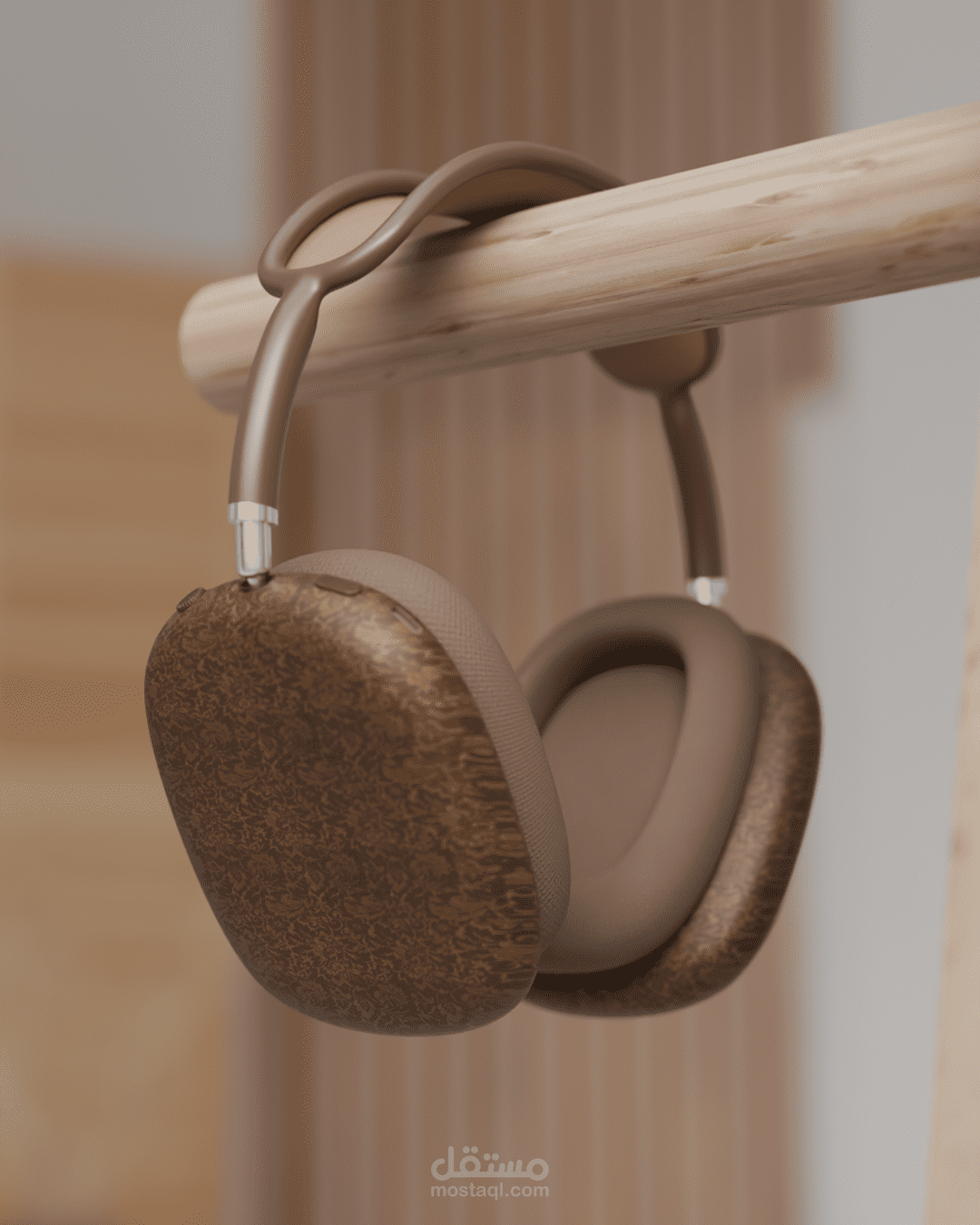 تصميم ثلاثي الابعاد لسماعة Apple باستخدام blender