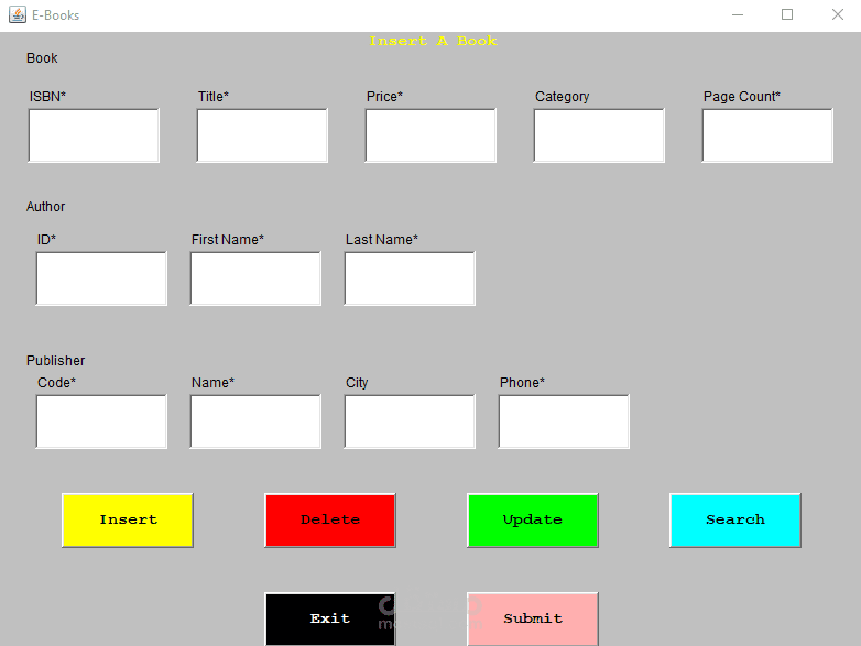 eBook Store Management System